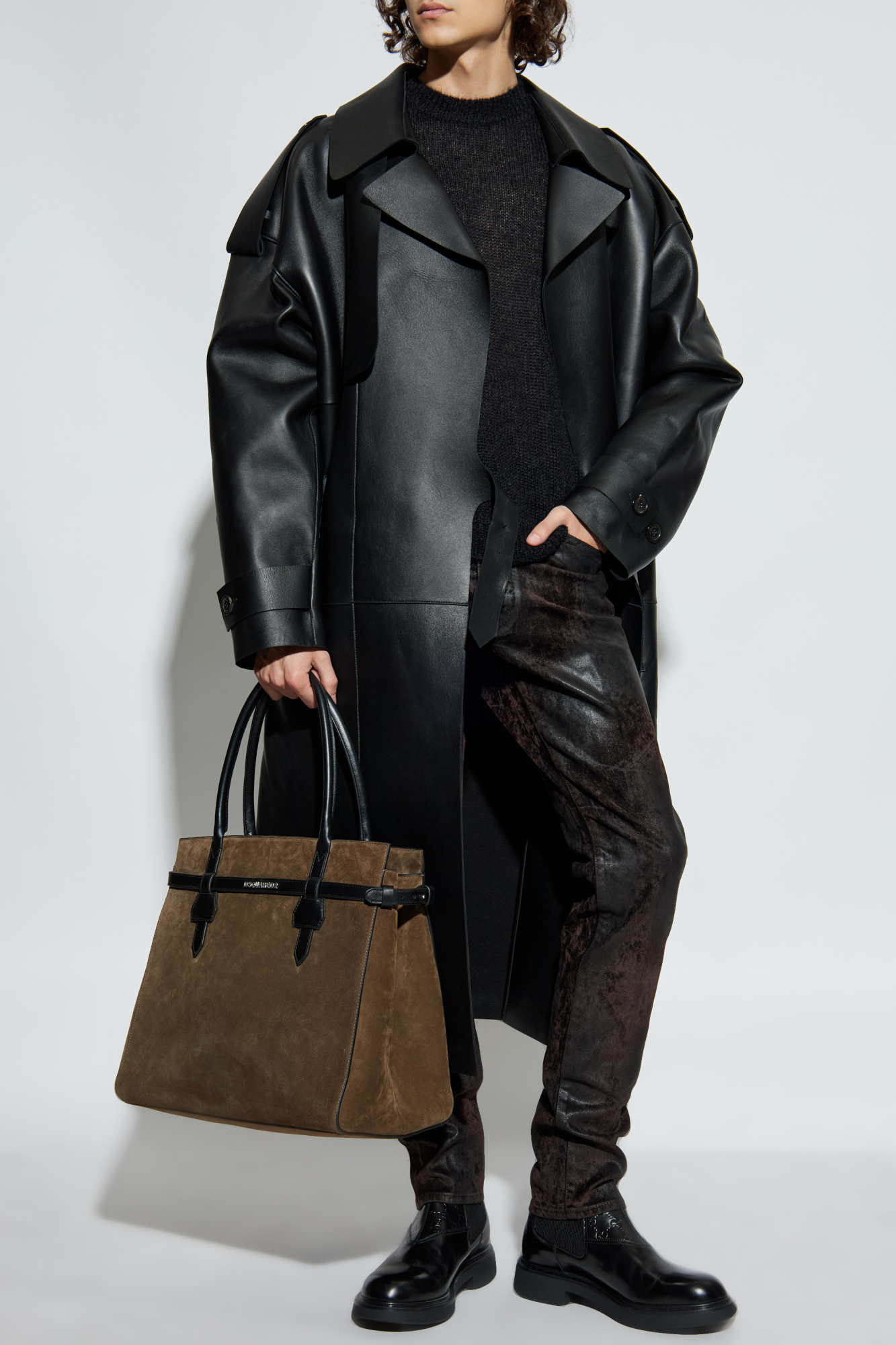 Dsquared2 Leather coat | Men's | Vitkac